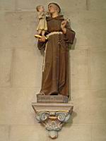 Crozet (Loire) - Nouvelle eglise - Statue - St Antoine de Padoue (01)
